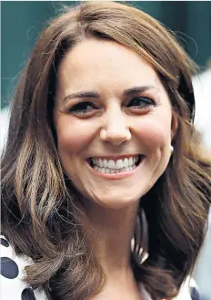  ??  ?? Made the cut: the Duchess of Cambridge arrived at Wimbledon with a new, shorter style