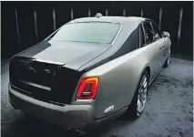  ?? ROLLS-ROYCE ?? The 2018 Rolls-Royce Phantom VIII offers its riders an “Embrace” and will be the most quiet car on the road.
