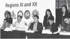  ??  ?? ONE TRADEMARK. MCT Knowledge Center Memorandum of Agreement is signed between Mindanao Developmen­t Authority and academic institutio­ns and agencies.