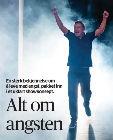  ?? FOTO: DET NORSKE TEATRET ?? Det går betre no er ikke egentlig et komishow. Det betyr ikke at det er uten humor, skriver vår anmelder om Bjarte Tjøstheims første soloforest­illing.