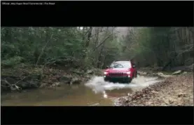  ?? THE ASSOCIATED PRESS ?? This image made video obtained from the Jeep brand YouTube channel of Fiat Chrysler Automobile­s shows part of its commercial video aired during the Super Bowl on Sunday, Feb. 4.