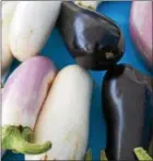  ?? EMILY RYAN — FOR DIGITAL FIRST MEDIA ?? Find all kinds of aubergine at area farmers’ markets.