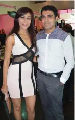  ??  ?? Sonia Bajaj with Varun Katyal