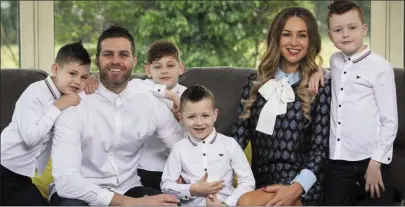  ?? Photo: Fergal Phillips ?? Former Miss Ireland Lisa O’Sullivan Shaw, originally from Ballyduff, with her husband Jamie and their four boys - Callan (8), Dillon (6), Rian (5) and four-year-old Rhys.