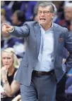  ?? DAVID BUTLER II, USA TODAY SPORTS ?? Connecticu­t coach Geno Auriemma is chasing his 12th national title.