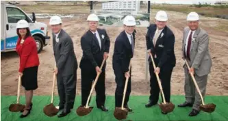  ??  ?? Officials broke ground for Tradition Medical Center recently after a lengthy legal struggle.