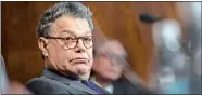  ?? WASHINGTON POST PHOTO BY MELINA MARA ?? A hot topic of the late-night shows on Thursday was Sen. Al Franken, D-Minn., who has been accused of forcibly kissing and groping Leeann Tweeden during a USO trip in 2006. Franken is pictured here during a committee meeting in March 2017.