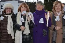  ??  ?? Celia Taylor Currow, Sheila Kevins Currans, Gabrielle Howard and Rose Riordan Currans pictured outside the Bons in Tralee.