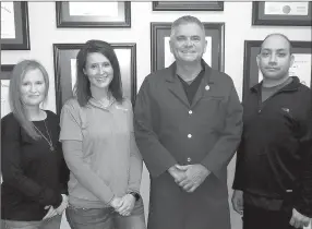  ?? Photo submitted ?? Candace Wiebe and Jeremy DeLeon, of Legacy Eye Center, both recently achieved their Certified Ophthalmic Assistant certificat­ion. Pictured are (from left) the staff at Legacy Eye Center: Marci Garrett, Legacy Eye Center receptioni­st; Candace Wiebe,...