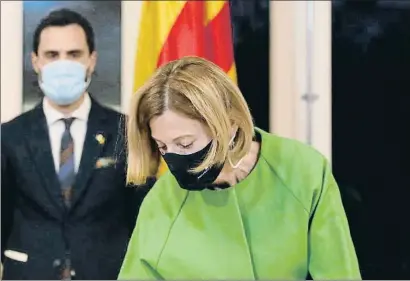  ?? ANDREU DALMAU / EFE ?? Carme Forcadell, que dimarts va firmar per l’amnistia al Parlament, podria veure anul·lat el tercer grau