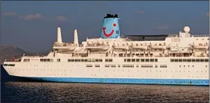  ??  ?? Luxury liner: The alleged assault happened aboard the Celebratio­n