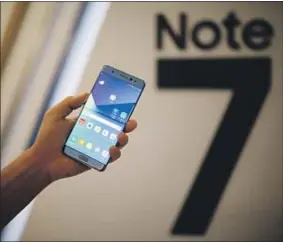  ?? KIM HONG-JI / REUTERS ?? El Samsung Galaxy Note 7