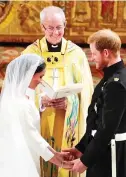  ??  ?? Official: The royal wedding