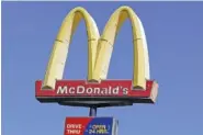  ?? AP FILE PHOTO/ GERRY BROOME ?? McDonald’s said a much-anticipate­d crispy chicken sandwich with pickles will go on sale in the U. S. early next year.