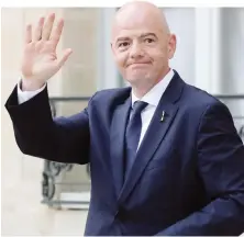  ??  ?? Gianni Infantino, presidente della Fifa dal 2016