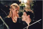  ?? PRODVIDED BY RICHARD CARTWRIGHT/WB ?? Sarah Michelle Gellar, David Boreanaz in “Buffy the Vampire Slayer.”