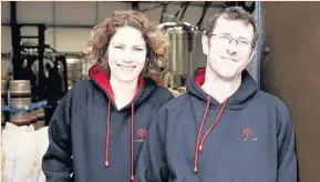  ??  ?? Caroline and Toby Mckenzie, owners of RedWillow Brewery