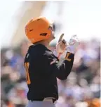 ?? AUBURN ATHLETICS PHOTO BY GRAYSON BELANGER ?? Tennessee senior catcher Cal Stark hit two home runs and drove in seven runs Sunday afternoon as the No. 4 Volunteers walloped Auburn 19-5 at Plainsman Park.