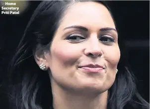  ??  ?? > Home Secretary Priti Patel