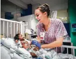  ??  ?? Dedicated nurses provide care in Texas Children’s neonatal intensive care unit, the first to be designated by the Texas Department of State Health Services as a level IV NICU, the highest level of care available for premature and critically ill newborns.