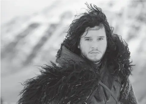  ?? HBO ?? Kit Harington plays Jon Snow on Game of Thrones. With Snow’s fourth-season return to Castle Black, Harington admits to feeling “a weird sort of déjà vu.”