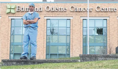  ?? STEVE RUSSELL TORONTO STAR ?? Dr. Shady Ashamalla, head of the general surgery division at Sunnybrook Health Sciences Centre, helped free up beds to prepare for COVID-19 by phoning about 50 patients at the end of March to inform them that their surgeries were being postponed.