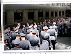  ?? ?? Heydrich’s coffin being removed and carried from the train in Berlin