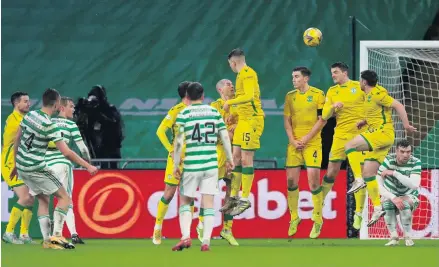  ??  ?? Inch perfect:
David Turnbull’s free-kick looked to have won the game for Celtic