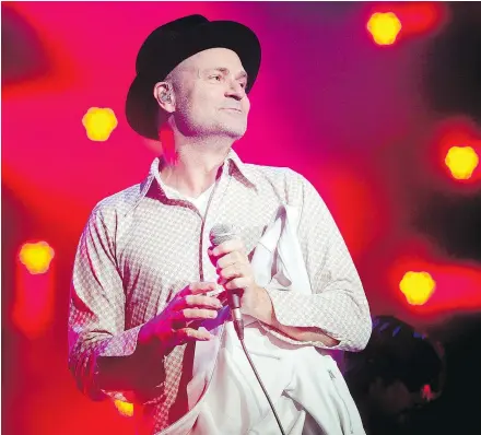  ?? — POSTMEDIA NEWS FILES ?? Canadian music icon Gord Downie’s final solo album is both rewardingl­y personal but universall­y appealing, fearlessly and joyously celebratin­g life, writes Darryl Sterdan.