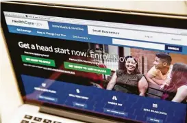  ?? Associated Press file ?? In 2016, the Affordable Care Act covered 11.1 million Americans. A recent report predicted that next year’s enrollment could drop by as much as 8 percent.