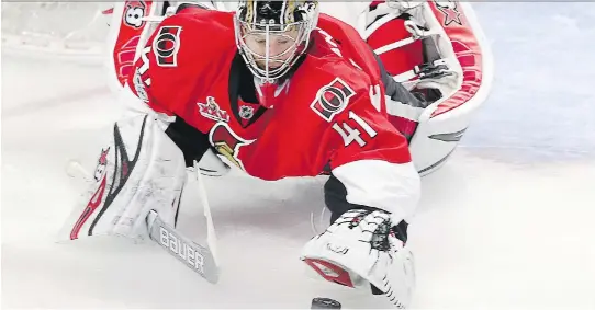  ?? WAYNE CUDDINGTON ?? Craig Anderson is one of the finalists for the Masterton Trophy, which is given to the player who best represents perseveran­ce, sportsmans­hip and dedication to hockey.