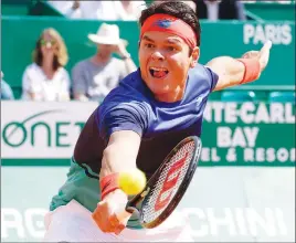  ?? FILE PHOTO ?? Milos Raonic is seeded fifth at the French Open, which begins Sunday.