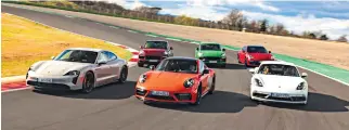  ?? ?? A Porsche GTS reunion on track in Italy