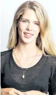  ??  ?? Canadian actress Emily Bett Rickards