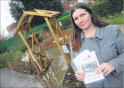  ?? Picture: Wayne McCabe FM3009692 ?? Emma Oram at the Baby Garden in Ashford Memorial Gardens, Church Road