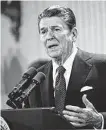  ?? Associated Press file photo ?? President Ronald Reagan said immigrants “came to make America work.”