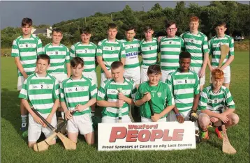  ??  ?? The Shamrocks squad before their loss on home ground.