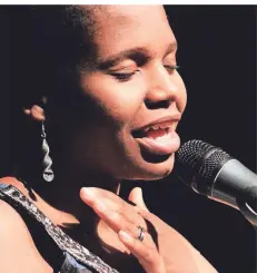  ?? FOTO: MERCATOR-JAZZ ?? Tuto Puoane aus Südafrika gilt als eine der eindringli­chsten Stimmen der zeitgenöss­ischen Jazz-Szene in den Benelux-Ländern.