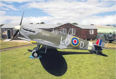  ??  ?? The spitfire is one of the stars of the Montrose Air Station Heritage Centre.