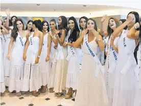  ?? WILFRED ARIAS ?? Los hechos ocurrieron durante la presentaci­ón oficial de las 22 candidatas aspirantes a la corona.