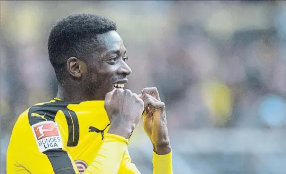  ?? FOTO: GETTY IMAGES ?? Ousmane Dembélé ya no vestirá más la camiseta del Borussia Dortmund De 20 años, el extraordin­ario extremo francés llegará para cubrir la plaza dejada por Neymar