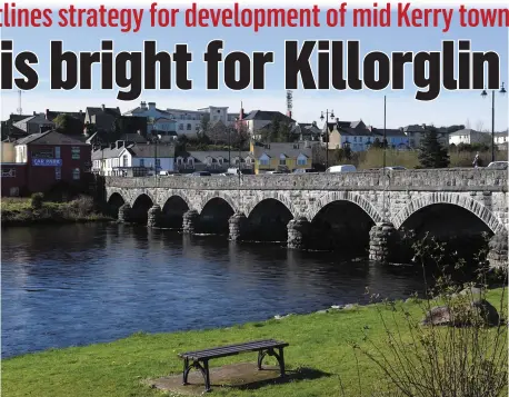  ?? Photo by Michelle Cooper Galvin ?? Plans have been drawn up – many based around the town’s greatest asset The River Laune – to help develop Killorglin into the future and avail of the many natural amenities of the area.