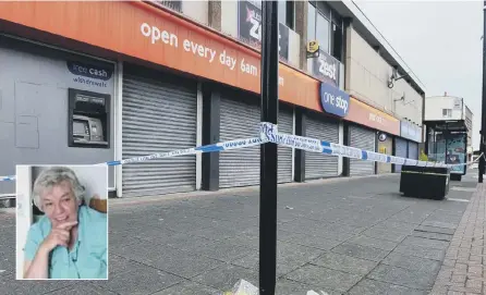  ??  ?? Police launched a murder probe after the death of Fulwell One Shop worker Joan Hoggett last week.