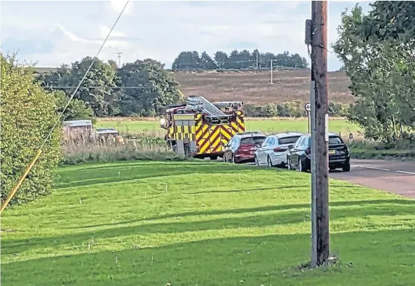  ?? ?? TRAGEDY: The scene of the accident in which Lisa Scott died and a paramedic is accused of making inappropri­ate comments.