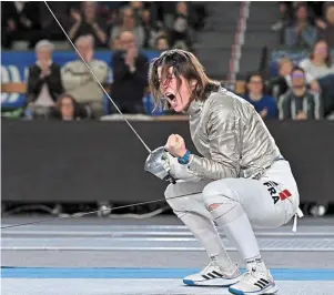  ?? | PHOTO : JÉRÔME FOUQUET/OUEST-FRANCE ?? La sabreuse Cécilia Berder a remporté le titre de championne de France pour la première fois depuis huit ans.