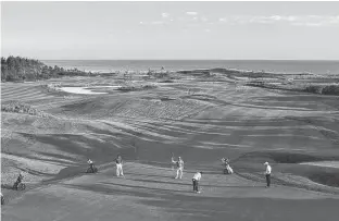  ?? CONTRIBUTE­D ?? Golfers are pictured at the government-owned Links of Crowbush Cove, which opened in 1993 in Lakeside, P.E.I.