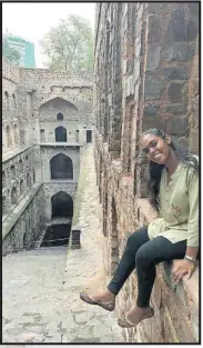  ?? Picture: COURTESY OF WANSHIKA KUMAR ?? A visit to Ugrasen Ki Baoli, a historical site in Dehli.