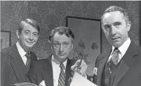  ?? Picture: PA. ?? Derek Fowlds, left, starring in the sitcom Yes Minister.