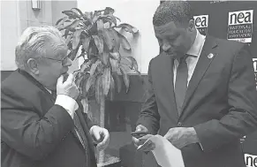  ??  ?? Derrick Johnson, head of the national NAACP, right, will speak at a two-day event at the Mississipp­i Civil Rights Museum. DEBORAH BARFIELD BERRY/USA TODAY