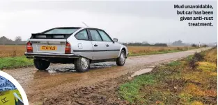  ??  ?? Mud unavoidabl­e, but car has been given anti-rust treatment.